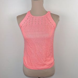 Lilly Pulitzer Coral Pink Knit Tank Top
